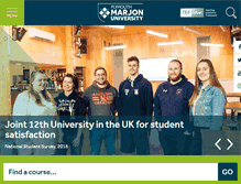 Tablet Screenshot of marjon.ac.uk